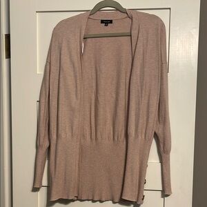 Verve Ami Pink Cardigan Sweater Peplum Knit